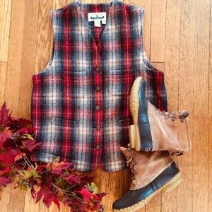 Eddie Bauer Legends Wool Blend County Field Vest L